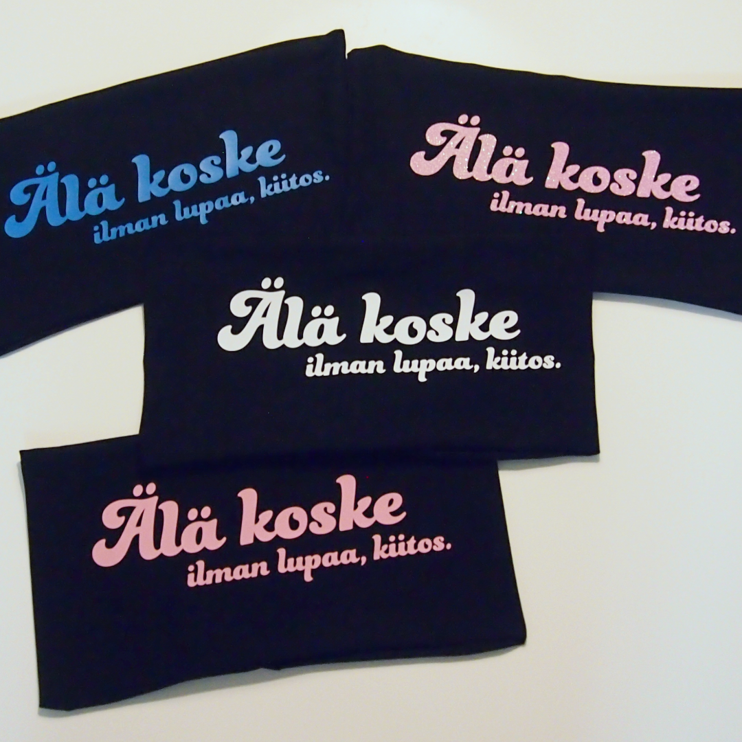 Pyörätuoli-bandeau - Älä koske
