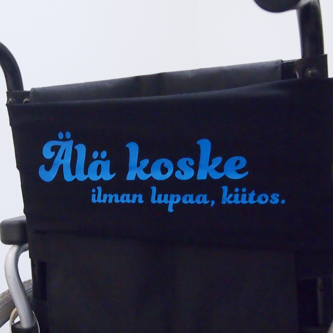 Pyörätuoli-bandeau - Älä koske
